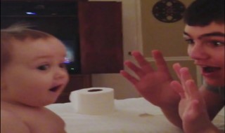 hauska taikatemppu vauvalle