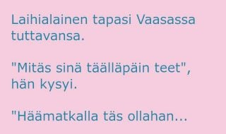 Vaimo jää häämatkalta pois – hyvästä syystä Haamatka