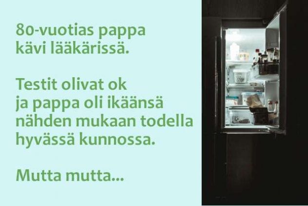 Pappajääkaapissa