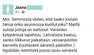 Feissarimokat: Tässä asunnossa kummittelee – joku aavistaa miksi outoilmio2